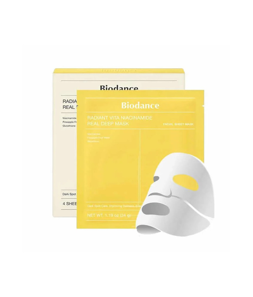 Biodance Radiant Vita Niacinamide Real Deep Mask 4 Units