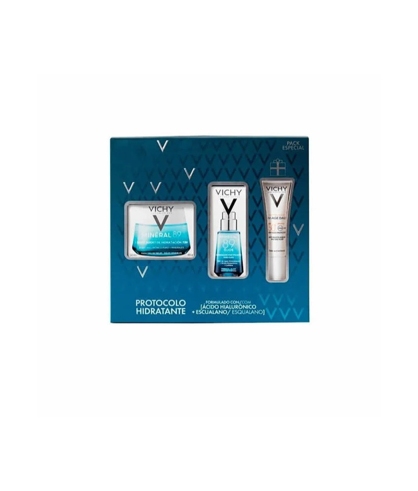 Vichy Mineral 89 Hydration Boost Cream 72h 50ml Coffret 3 Produits