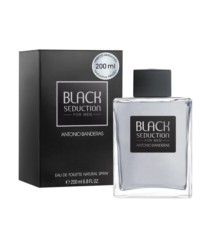 Antonio Banderas Black Seduction Eau de Toilette Spray 200ml