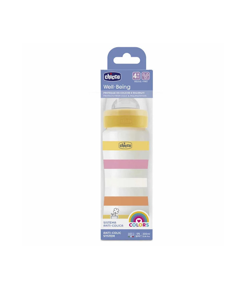 Biberon Anti-colique Chicco Well Being 4 Mois Et Plus 330ml