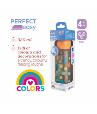 Biberon Chicco Perfect Easy Colors 4 Mois Et Plus 330ml