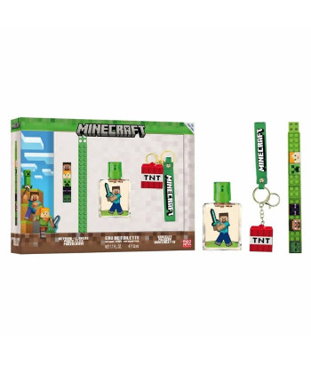 Minecraft Eau De Toilette Spray 50ml Coffret 3 Produits