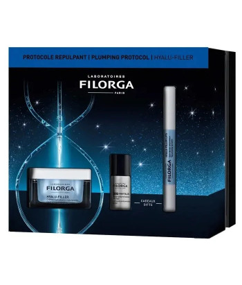 Filorga Hyalu-Filler Hydrating Plumping Cream 50ml Coffret 3 Produits