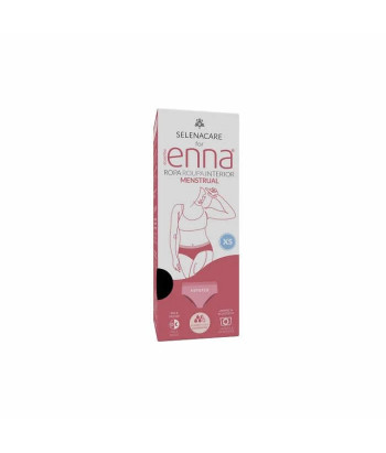 Enna Menstrual Hipster Brief Black Heavy Flow Size XS Day & Night