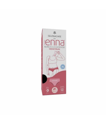 Enna Menstrual Hipster Brief Black Heavy Flow Size XL Day & Night