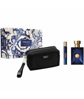 Versace Dylan Blue Pour Homme Eau de Toilette Vaporisateur 100ml Coffret 3 Produits