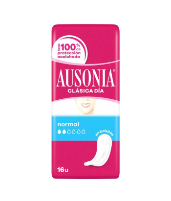 Ausonia Clasica Dia Compresas En Bolsas Sin Alas 16un