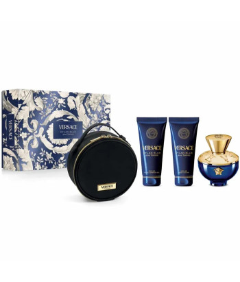 Versace Dylan Blue Pour Femme Eay De Parfum Vaporisateur 100ml Coffret 3 Produits