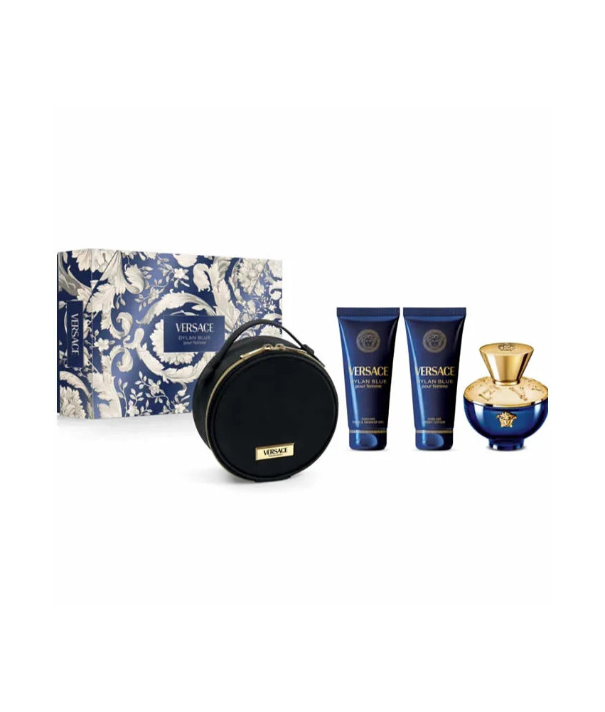 Versace Dylan Blue Pour Femme Eay De Parfum Vaporisateur 100ml Coffret 3 Produits