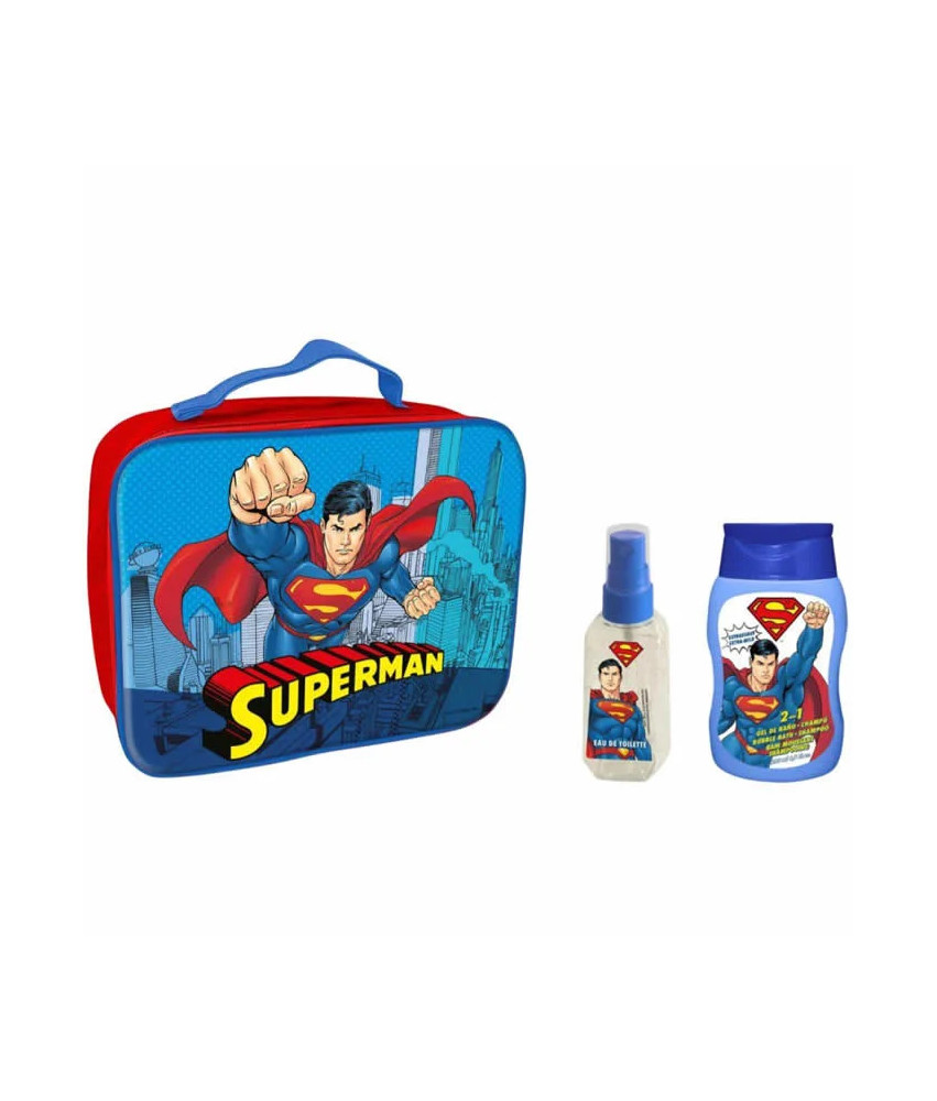 Superman Shower Gel And Shampoo 200ml Coffret 3 Produits