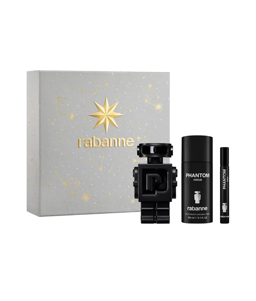 Rabanne Phantom Eau De Parfum Spray 100ml Coffret 3 Produits