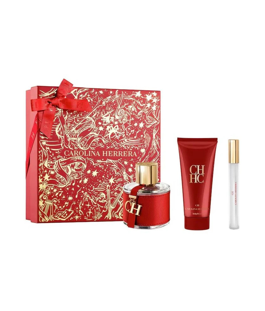Carolina Herrera Ch Eau De Toilette Vaporisateur 100ml Coffret 3 Produits