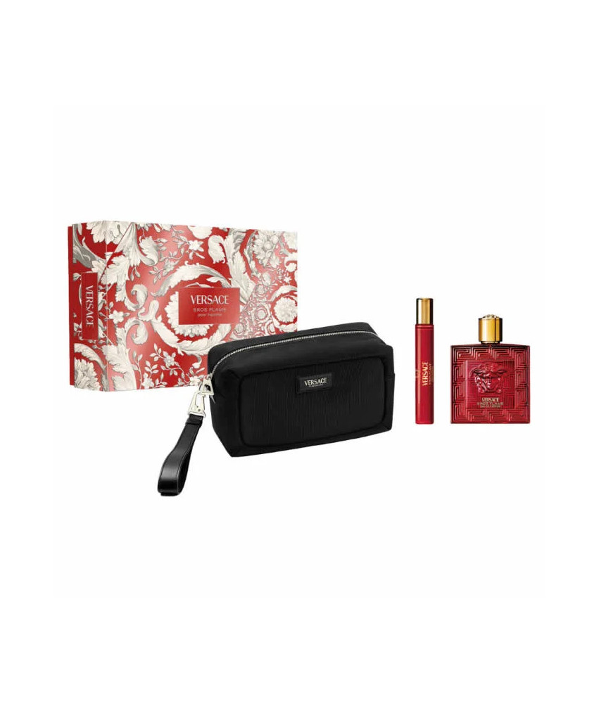 Versace Eros Flame Eau de Parfum Vaporisateur 100ml Coffret 3 Produits