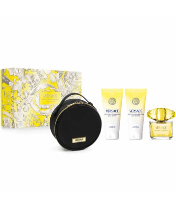 Versace Yellow Diamond Eau De Toilette Vaporisateur 90ml Coffret 4 Produits