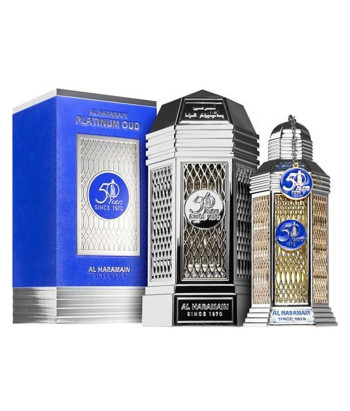 Al Haramain Platinum Oud Eau De Parfum 50 Years 100ml Spray