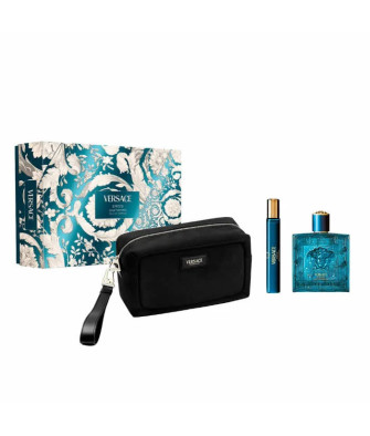 Versace Eros Eau De Parfum Spray 100ml Coffret 3 Produits