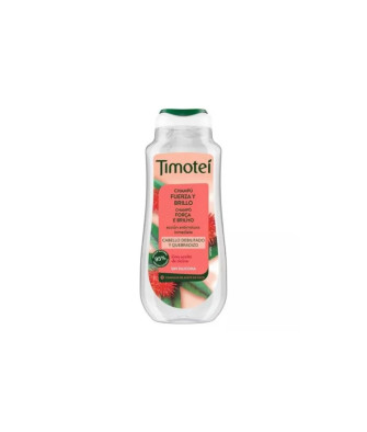 Timotei Champú Fuerza y Brillo Con Aceite De Ricino y Coco Para Cabello Débil y Quebradizo 300ml