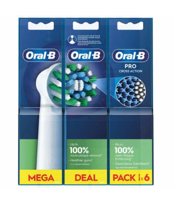 Oral-B Pro Cross Action Replacement 6 Units