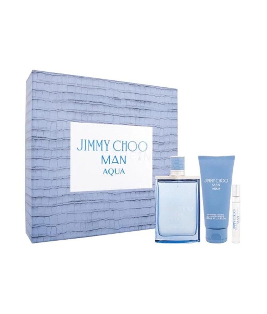 Jimmy Choo Man Aqua Eau De Toilette 100ml Spray Gel De Baño 100ml Vial 7 5ml