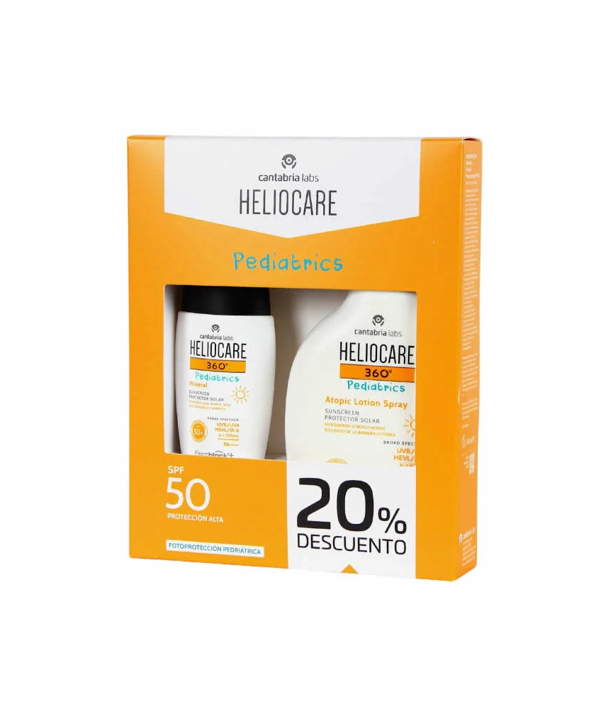 Heliocare Pediatrics Atopic Lotion Spray Spf50 250ml Coffret 2 Produits