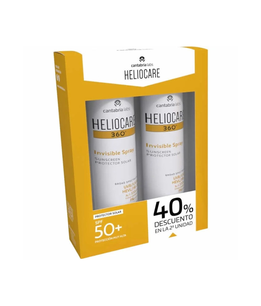 Heliocare 360 Invisible Spray Spf50+ 2x200ml