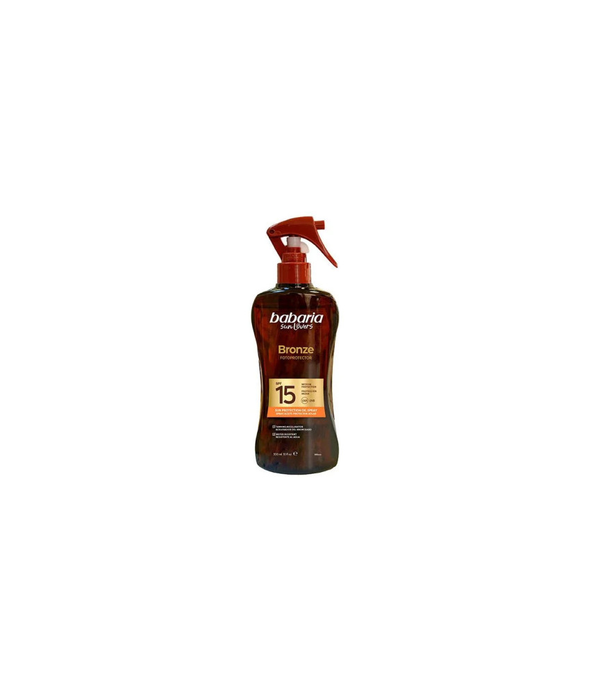Babaria Sol Bronze Aceite Protector Solar Monoi Tahiti Spray Spf15 300ml