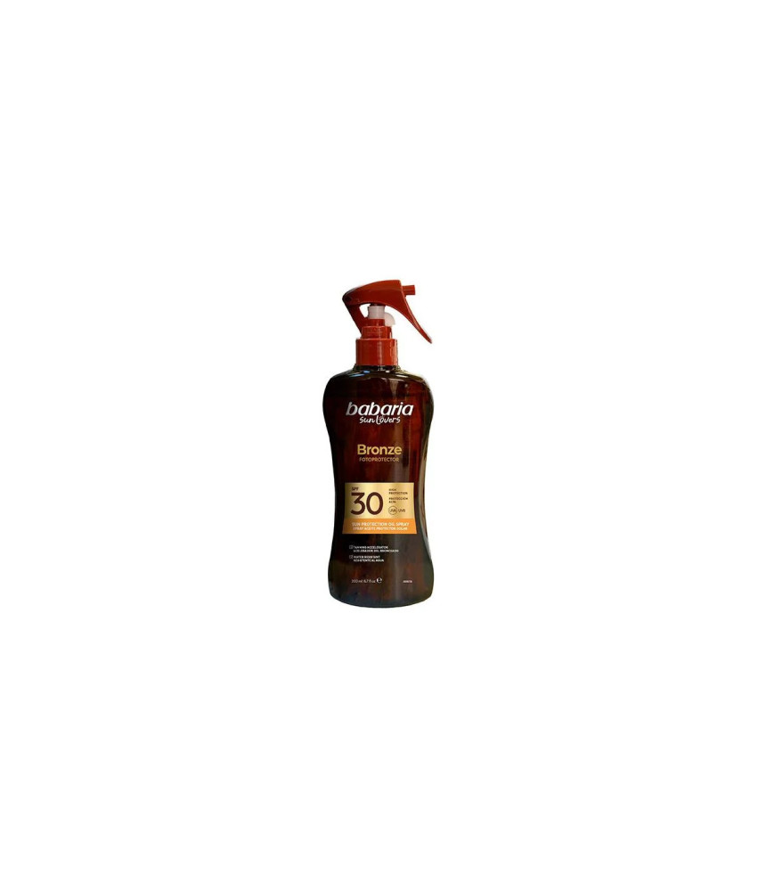Babaria Sol Bronze Aceite Protector Solar Coco Spray Spf30 200ml