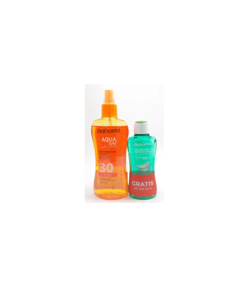 Babaria Sol Pack Spray Aqua Uv Spray Spf30 200ml After Sun e Hielo 100ml