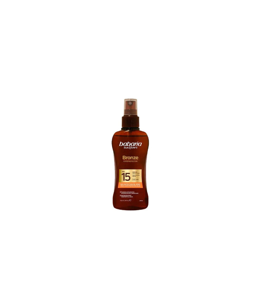 Babaria Sol Bronze Aceite Protector Solar Spray Spf15 100ml