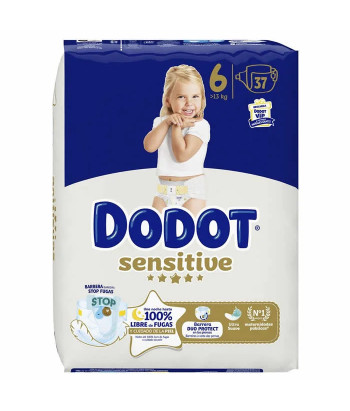 Dodot Sensitive Size 6 Diapers 13 kg 37 Units