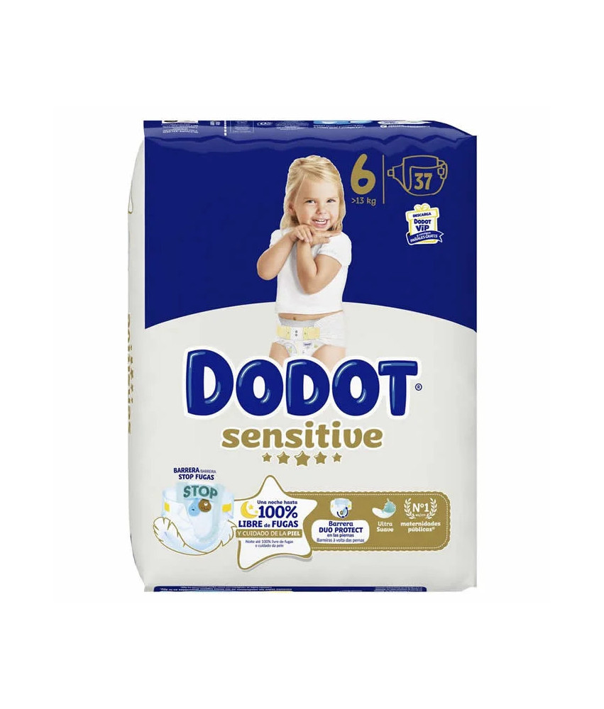 Dodot Sensitive Size 6 Diapers 13 kg 37 Units