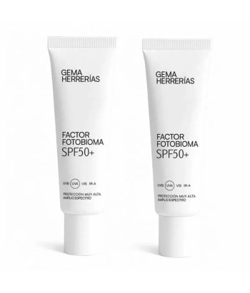 Gema Herrerías Factor Fotobioma Spf50+ 2x50ml