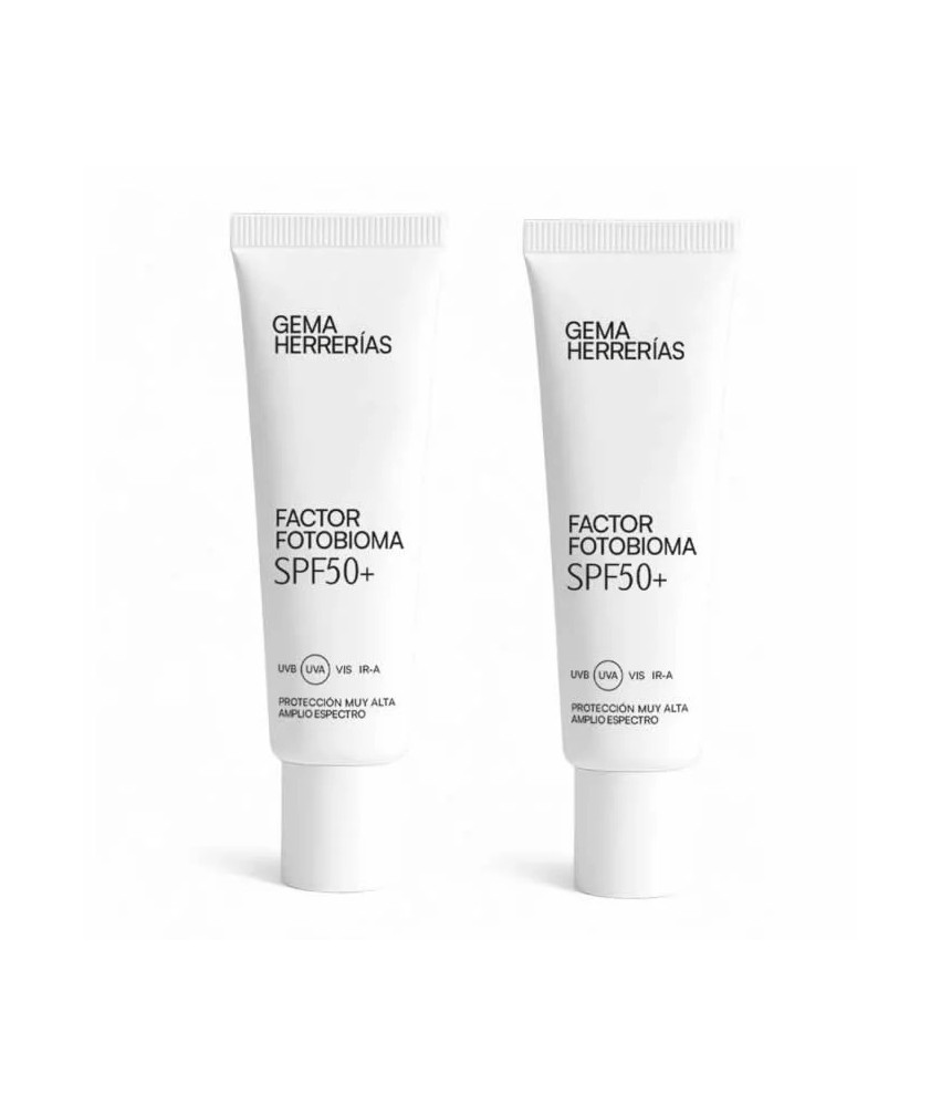 Gema Herrerías Factor Fotobioma Spf50+ 2x50ml