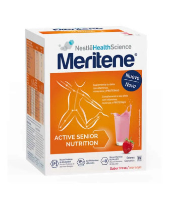 Meritene Active Senior Nutrition Batido Sabor Fresa 15 Sobres