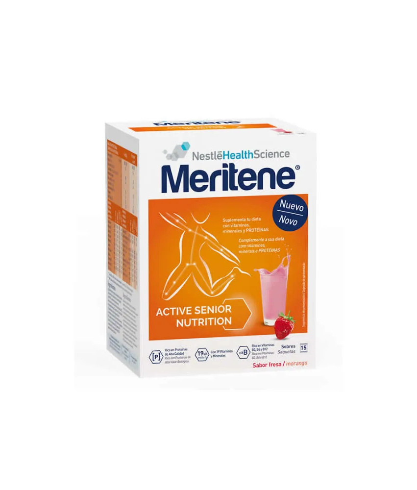 Meritene Active Senior Nutrition Batido Sabor Fresa 15 Sobres