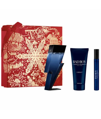 Carolina Herrera Bad Boy Cobalt Eau De Parfum Vaporisateur 100ml Coffret 3 Produits