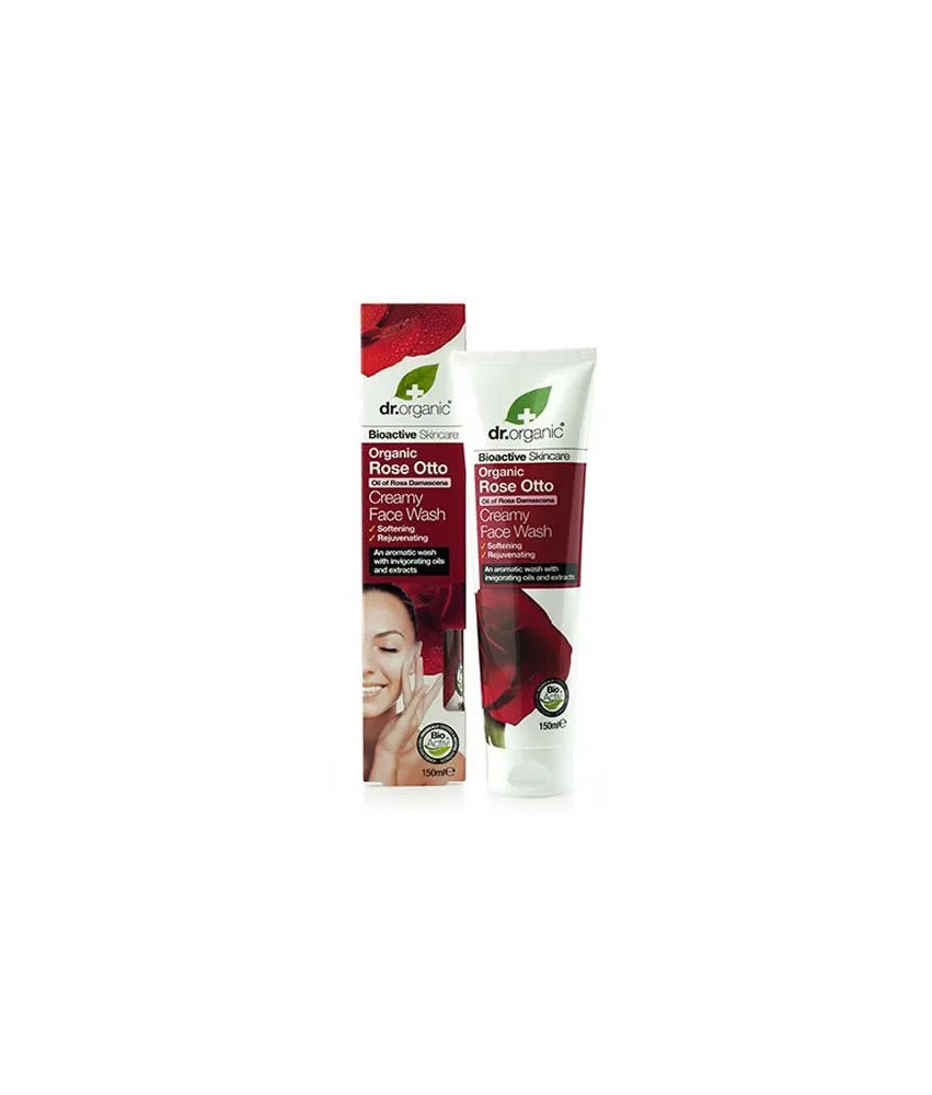 Dr Organic Rose Otto Crème Nettoyant Visage 150ml