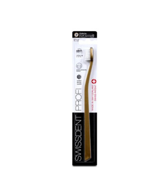 Swissdent Profi Blanchiment Brosse À Dents Classique D'Or