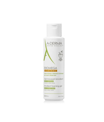 A-Derma Exomega Control Gel Moussant Émollient Anti-Grattage 500ml