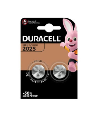 Duracell Lithium Button Battery 3V 2025 DL/CR2025 2 Units