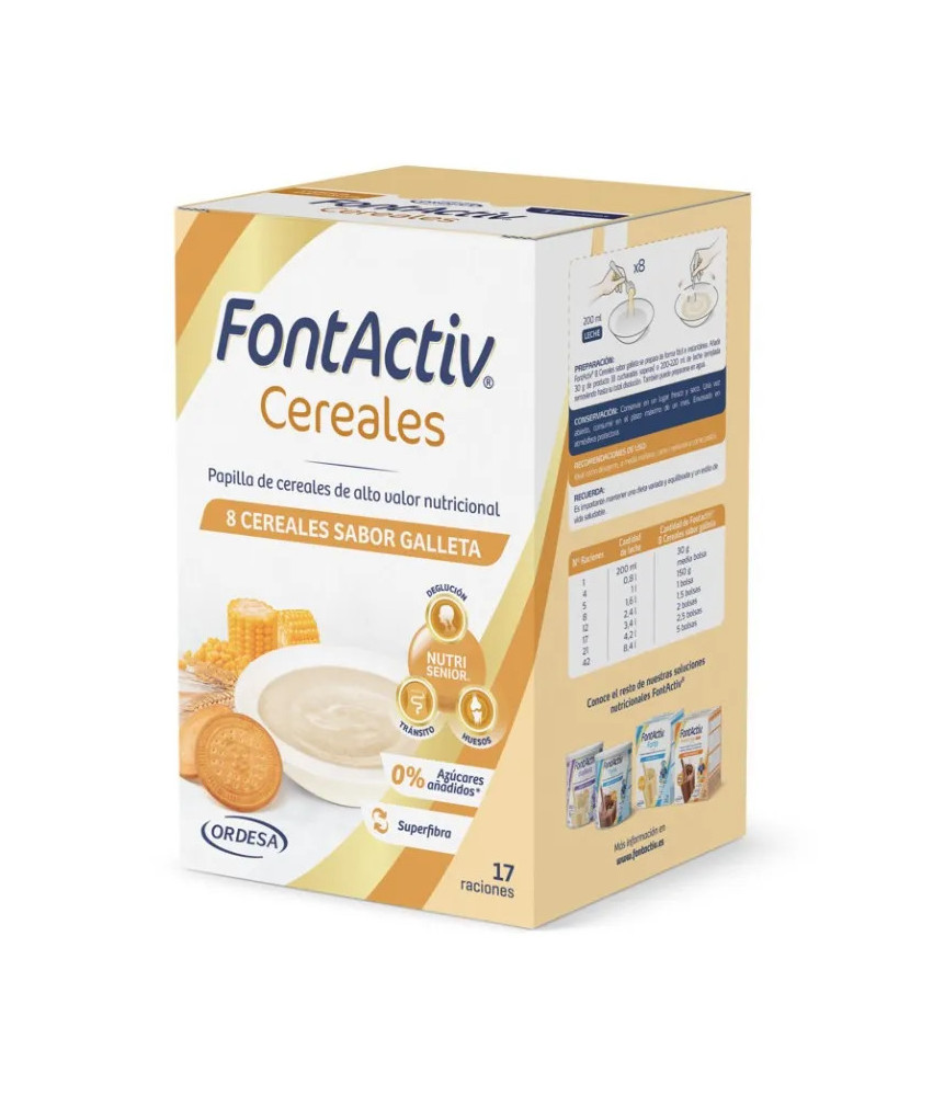 FontActiv 8 Céréales Et Biscuit 500g