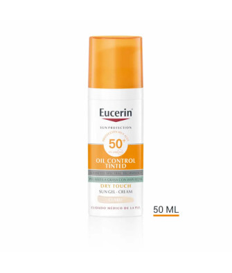 Eucerin   Oil Control Dry Touch Gel Crema SPF50+ Tinted Light 50ml