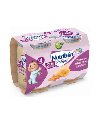 Nutribén Pot Crème de Potiron et Carotte 2 x 190 g