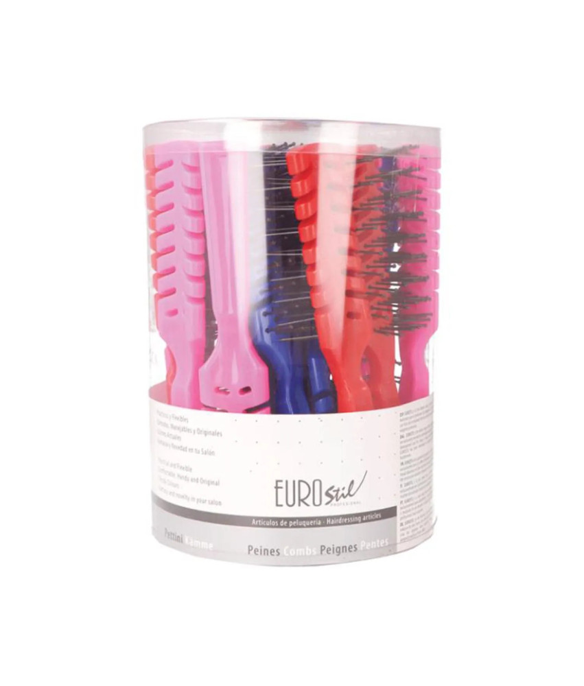 Eurostil Colores Bote Peines Esqueleto 20un
