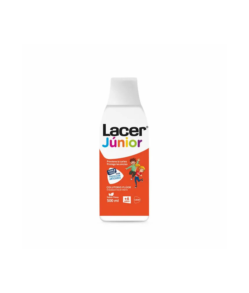 Bain de bouche quotidien au fluorure Lacer Fraise 500ml