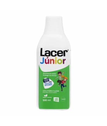 Lacer Junior Fluoride Mouthwash Mint Flavor +6 Years 500ml