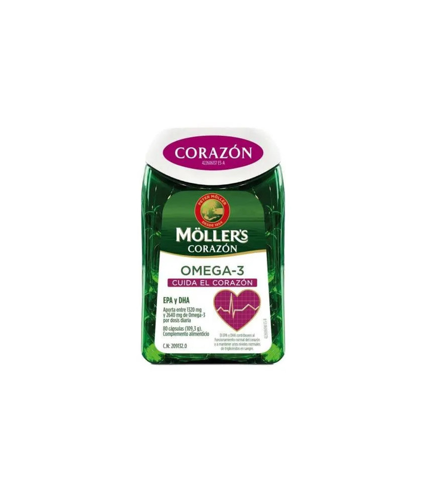 Moller's Heart Oméga-3 80 Gélules