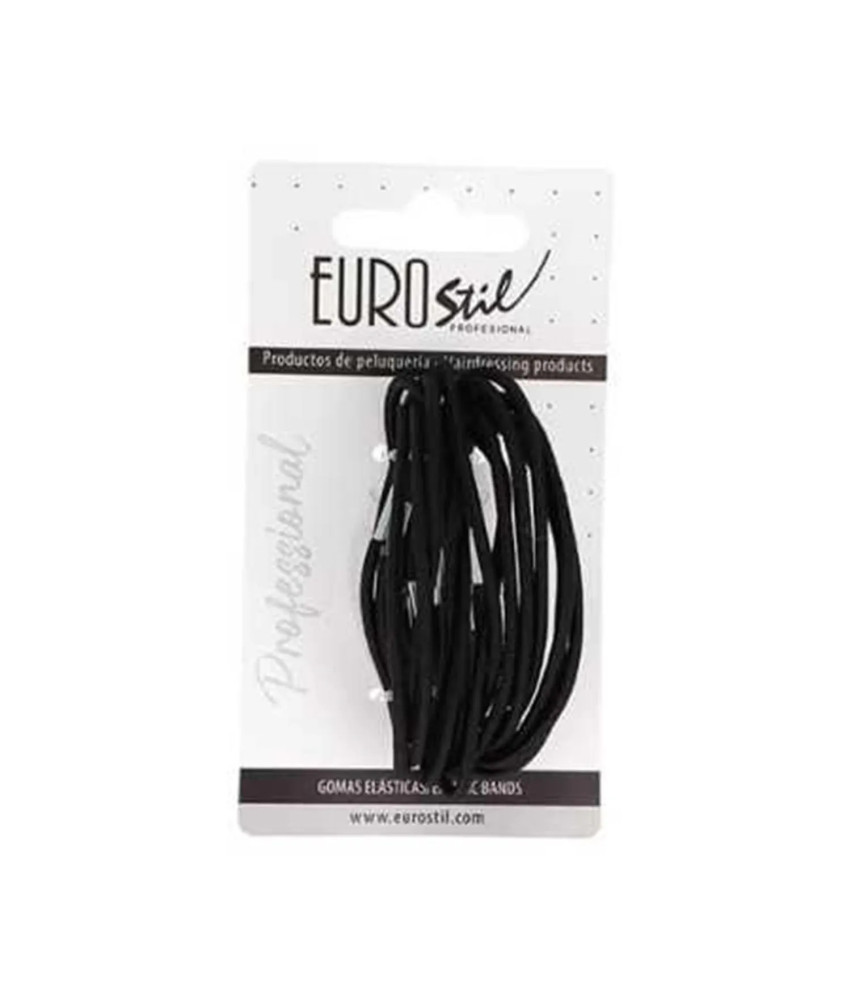 Eurostil Colita Negro Negro Gomas Finas Pack 1un
