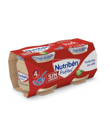 Nutribén Pot Légumes avec Poulet (2 Bocaux 120 g)