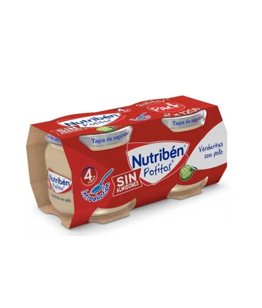 Nutribén Pot Légumes avec Poulet (2 Bocaux 120 g)